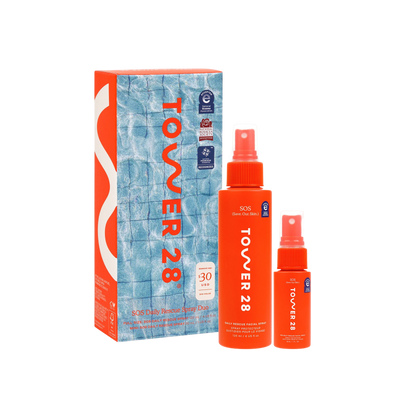 Orange 'Tovver 28' spray bottles and packaging on a white background [Shared]